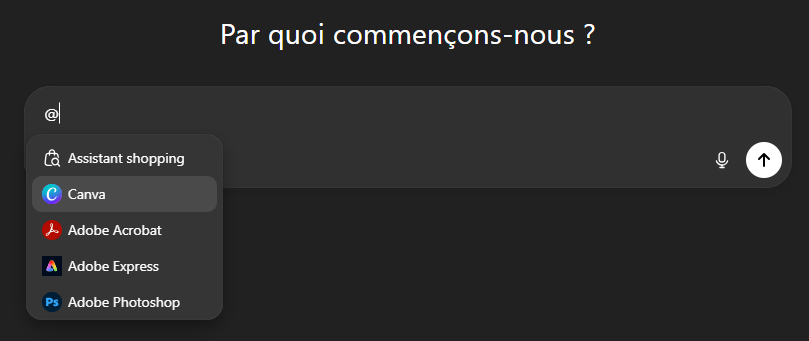 Pour l'utilisation de l'application disponible dans une discussion, il vous suffit de la citer en utilisant un @. ©Mook Digital
